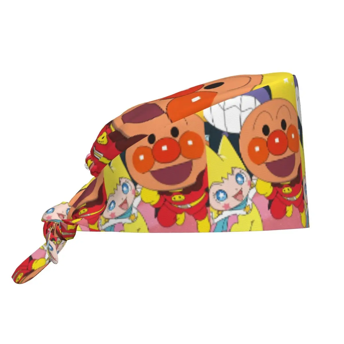 Рабочая медицинская шапка-бини Anpanman для медсестер, унисекс, с завязками, дышащая, для работы