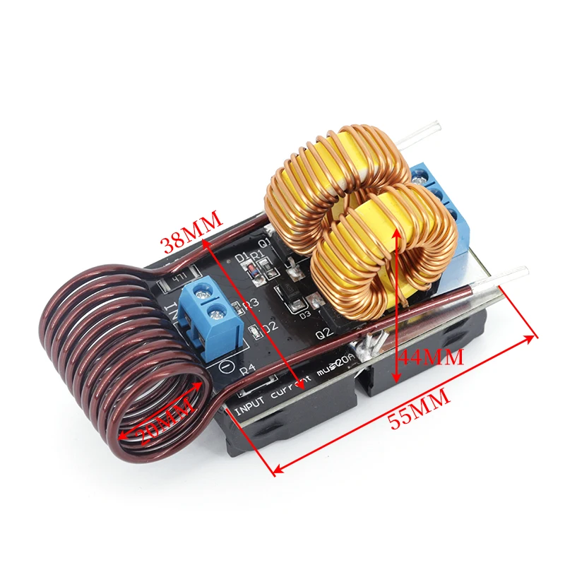 Mini ZVS Induction Heating Board 5-12V 120W Flyback Driver Heater DIY Cooker+ Ignition Coil