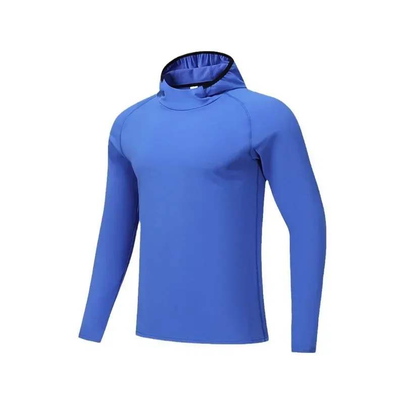 Sudadera deportiva de manga larga con capucha para hombre y mujer, ropa deportiva de terciopelo para correr, Top de Fitness sólido, ropa de gimnasio