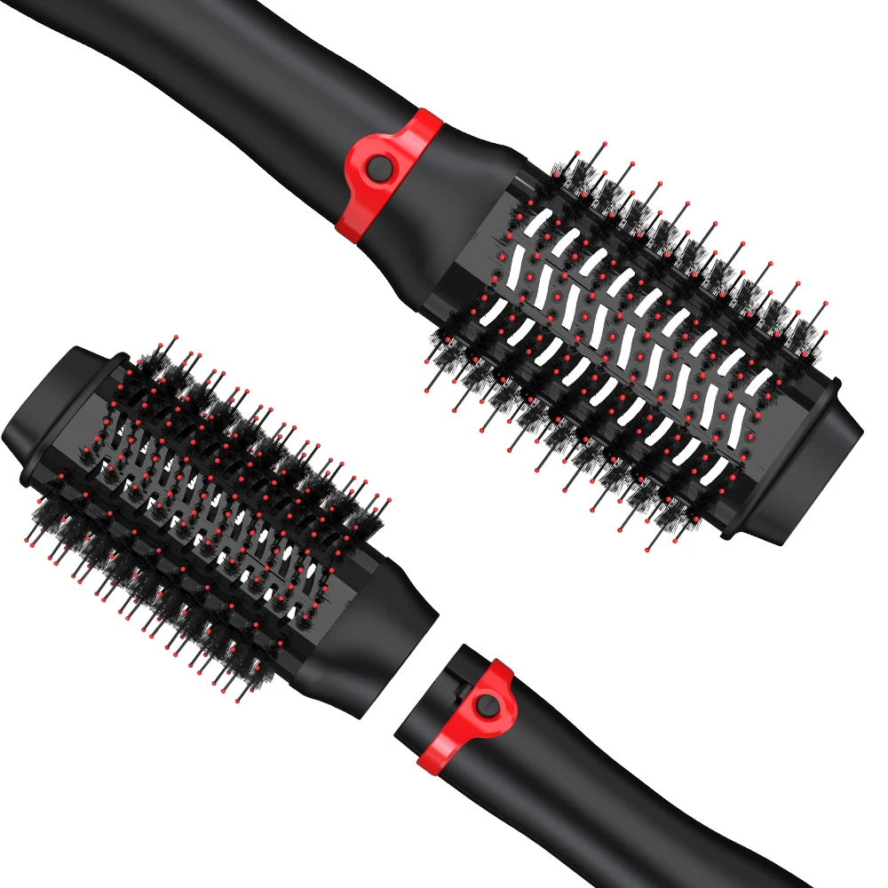 Multi-Functional Hot Air Brush 2 In 1 Hair Straightener Blow Electric Blowout Brush