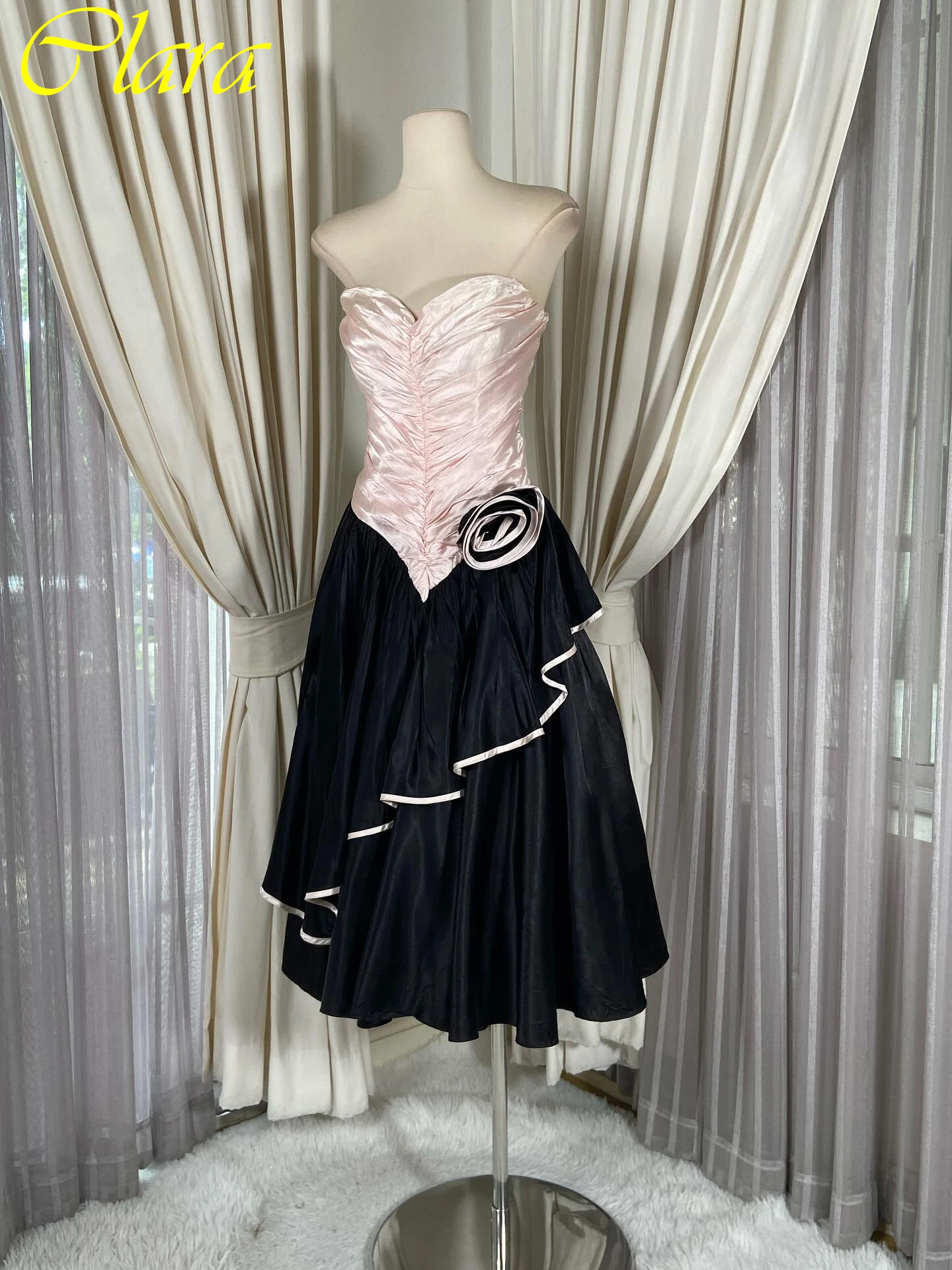 

Customized A-Line Strapless Elegant Formal Evening Dress Fashion Temperament Bespoke Occasion Gowns High Quality Party Dress