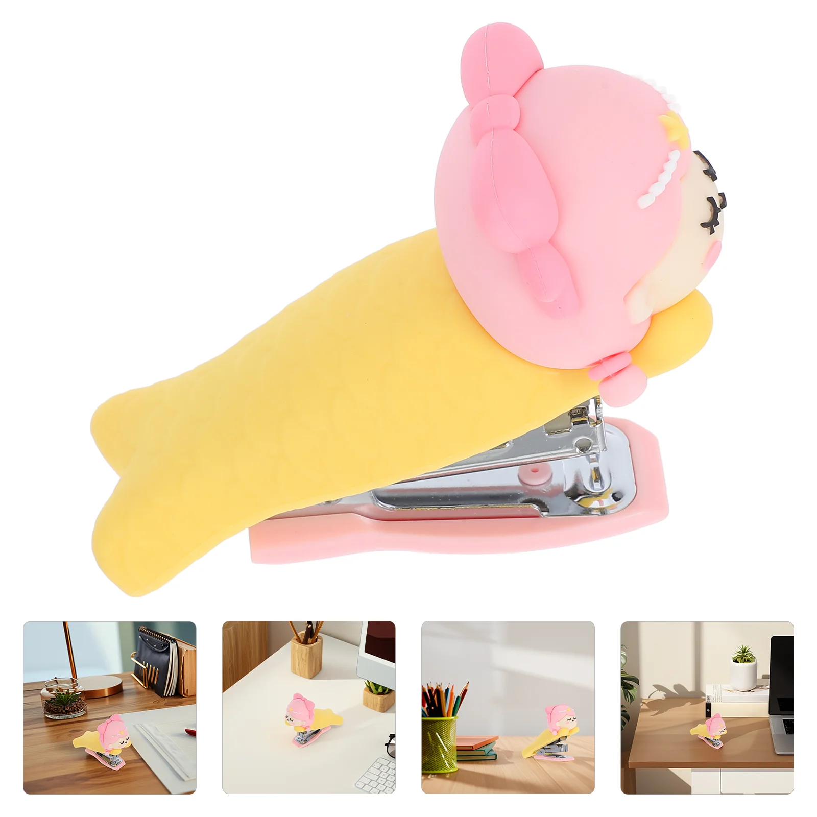 Cute Mini Stapler For Student Portable Cartoon Stapler Adorable Small Handheld Stapler For Home Office And Classroom Use