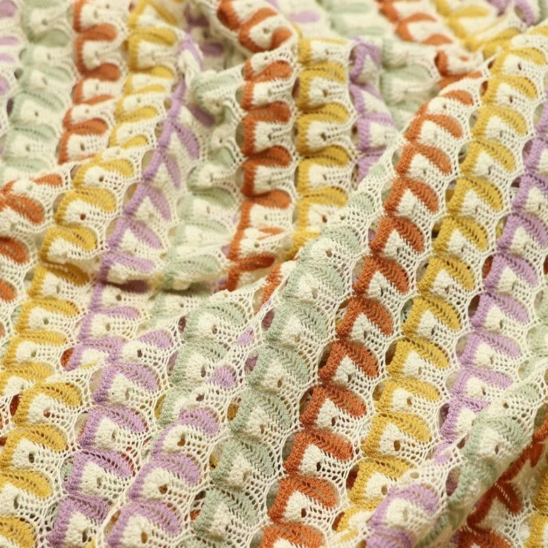 

2026 New High-quality Dark Green Embroidered Chiffon Flower Lace Hollow Fabric 140x50cm Handmade Wedding Sewing Lace Fabric