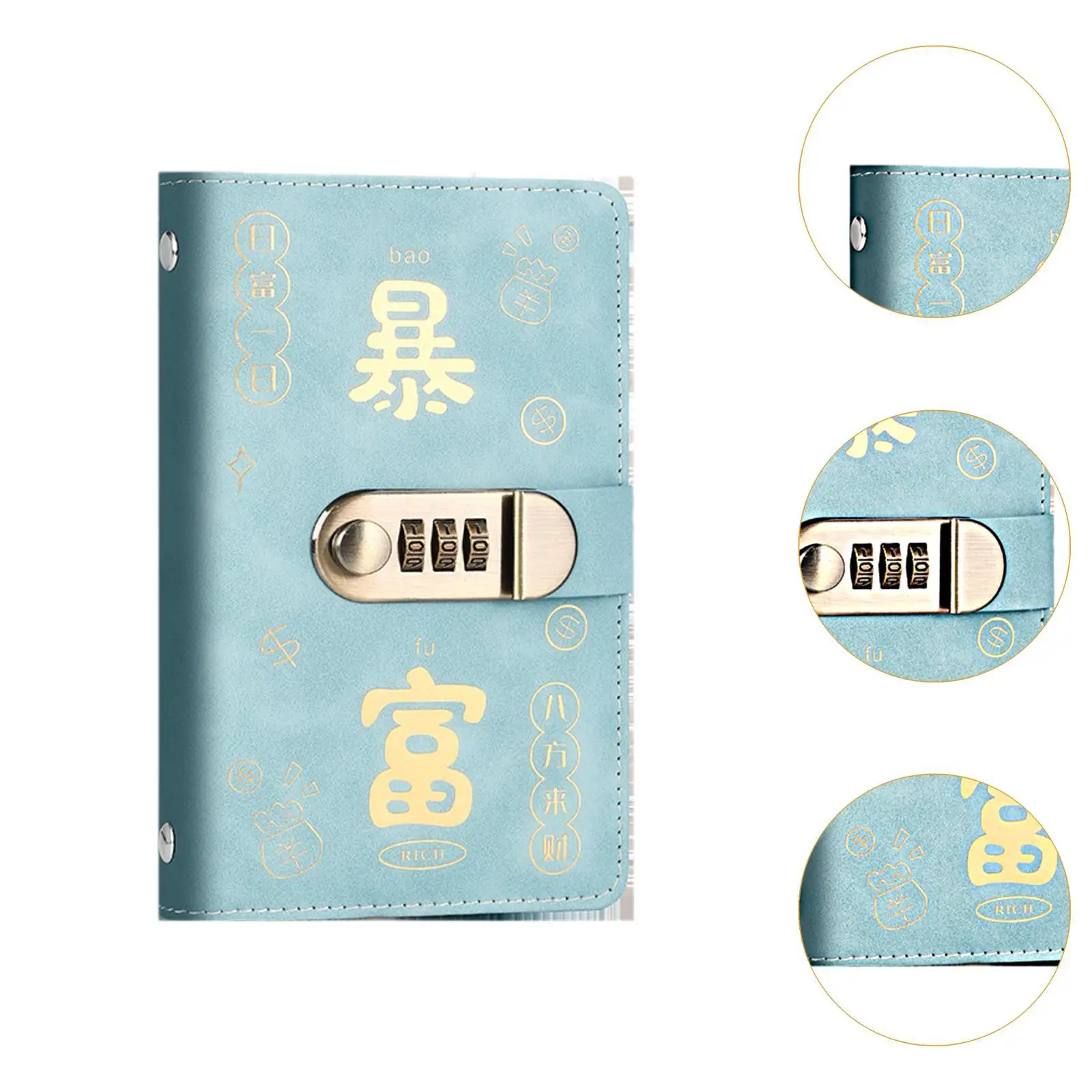 Money Saving Binder Portable Money Collecting Lightweight Convenient Birthday Gift Compact with Cash Envelops Money Organizer