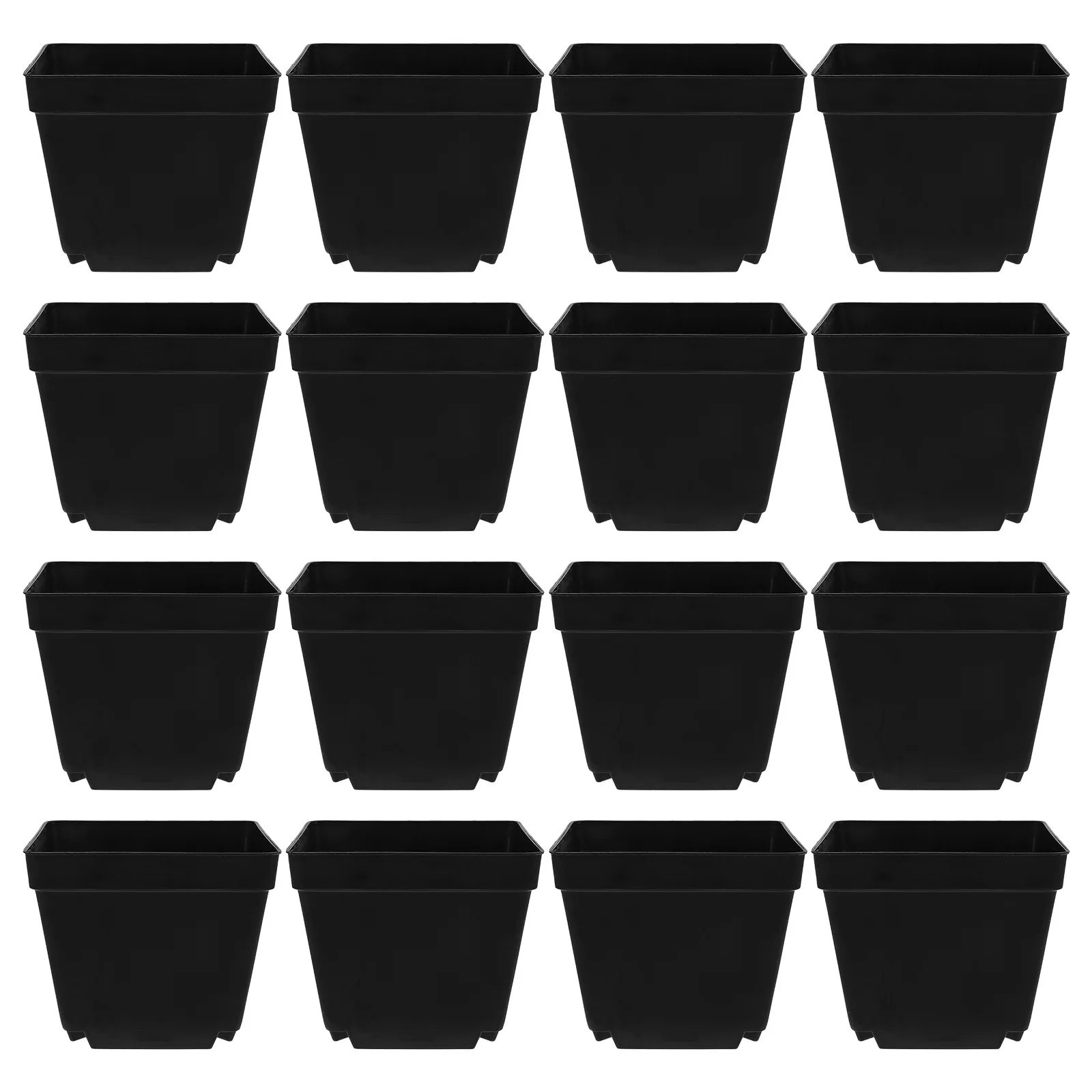

50pcs Square Mini Flower Pots For Succulents Plastic Planters Decorative Garden Supplies Home Office Decor Vase Cactus
