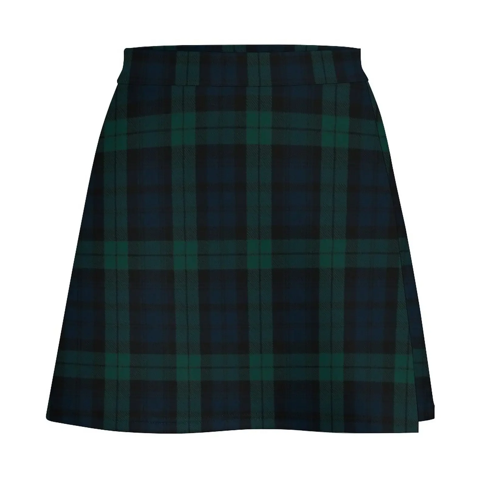 Green and Blue Tartan Plaid Mini Skirt women's summer dress 2025 midi skirt for women Mini Skirt