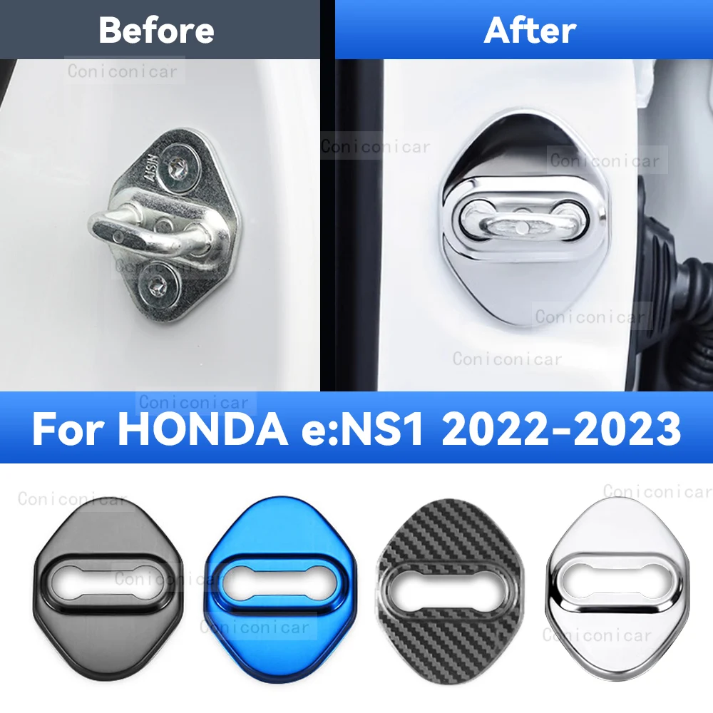 Car Door Lock Protector Cover Stainless Steel For HONDA eNS1 2022 2023 e:NS1 Protect Buckle Anti-rust Decoration Accessories