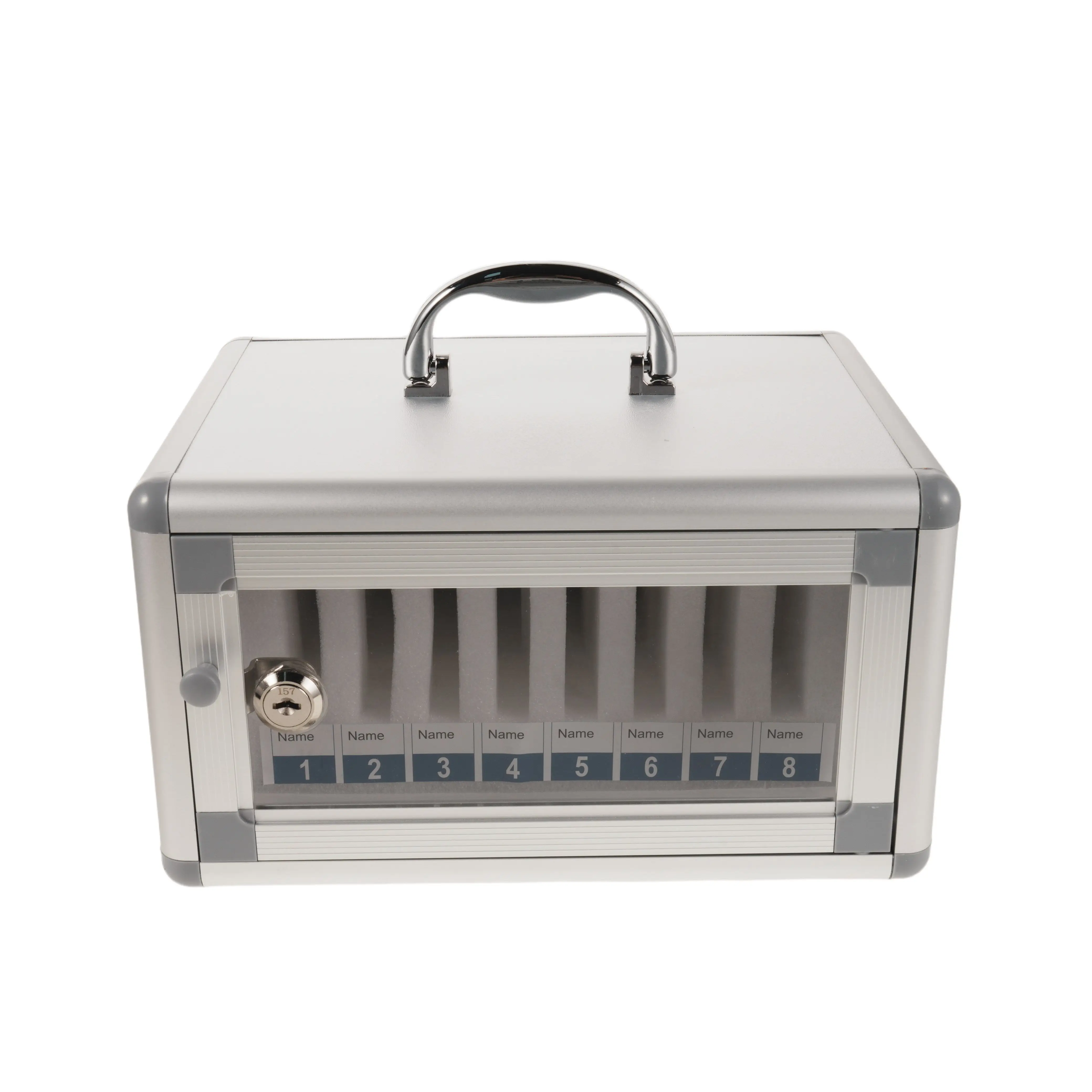 8-slots-portable-transparent-phone-locker-lockable-aluminum-alloy-cabinet-classroom-mobile-phone-storage-management-box