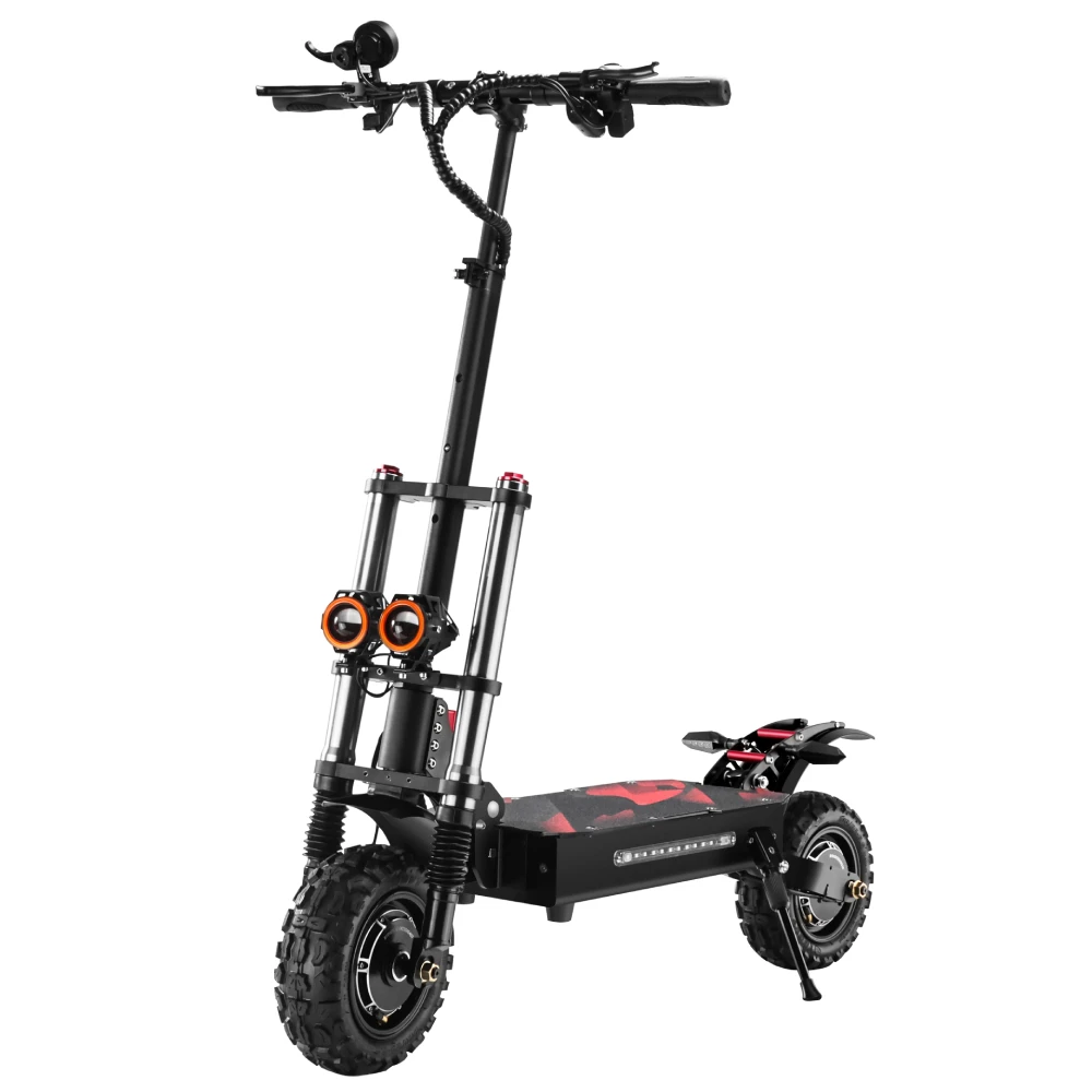 

Electric Scooter 60V 6000W High Speed Off Road E Scooter Adults 11 Inch Scooters Fat Tire Black Folding Dual Motor 90KM/H