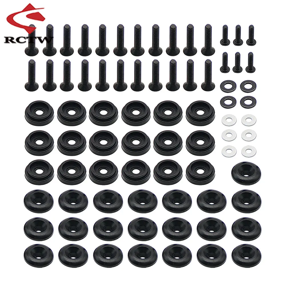 Car Body Shell Gasket Screw Repair Bag Set  for 1/5 Rc Car Losi 5ive T ROFUN ROVAN LT KingmotorX2 Truck Spare Upgrade Parts