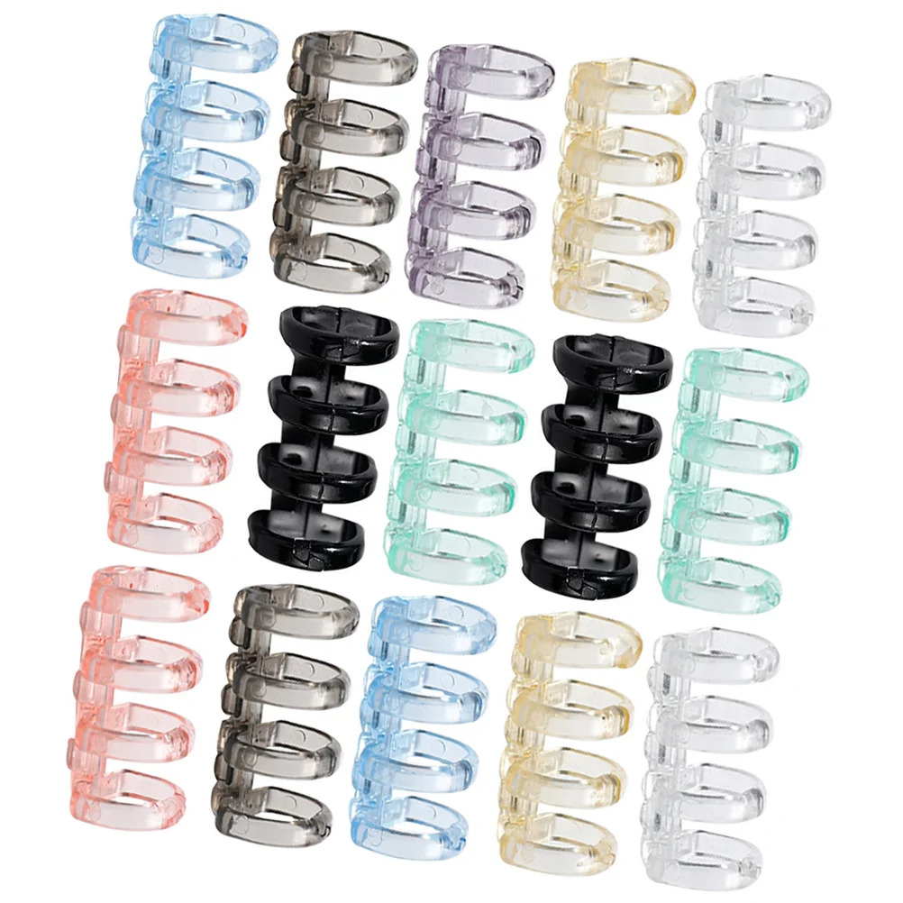 16 anelli raccoglitori in plastica a fogli mobili, anelli regolabili per libri, per notebook, album fotografici, album fotografici, materiale scolastico