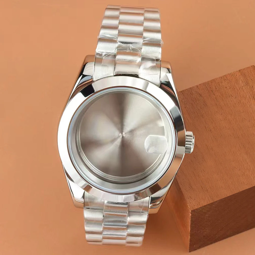

36mm/39mm Sapphire Glass NH35 Case For Men Watch Case Fit DATEJUST NH35 NH36 Movement Waterproof Presidential Stainless Steel