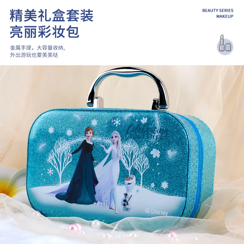 Bé Gái Disney Frozen 2 Công Chúa Thực Elsa Mỹ Phẩm Làm Nên Bộ Ba Lan Làm Đẹp Trang Điểm Hộp Trẻ Em Quà Giáng Sinh Tặng