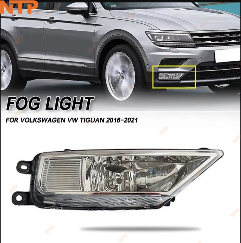 

Светодиодные противотуманные фары дневного света для Volkswagen VW Tiguan 2016-2021, водонепроницаемые автомобильные аксессуары