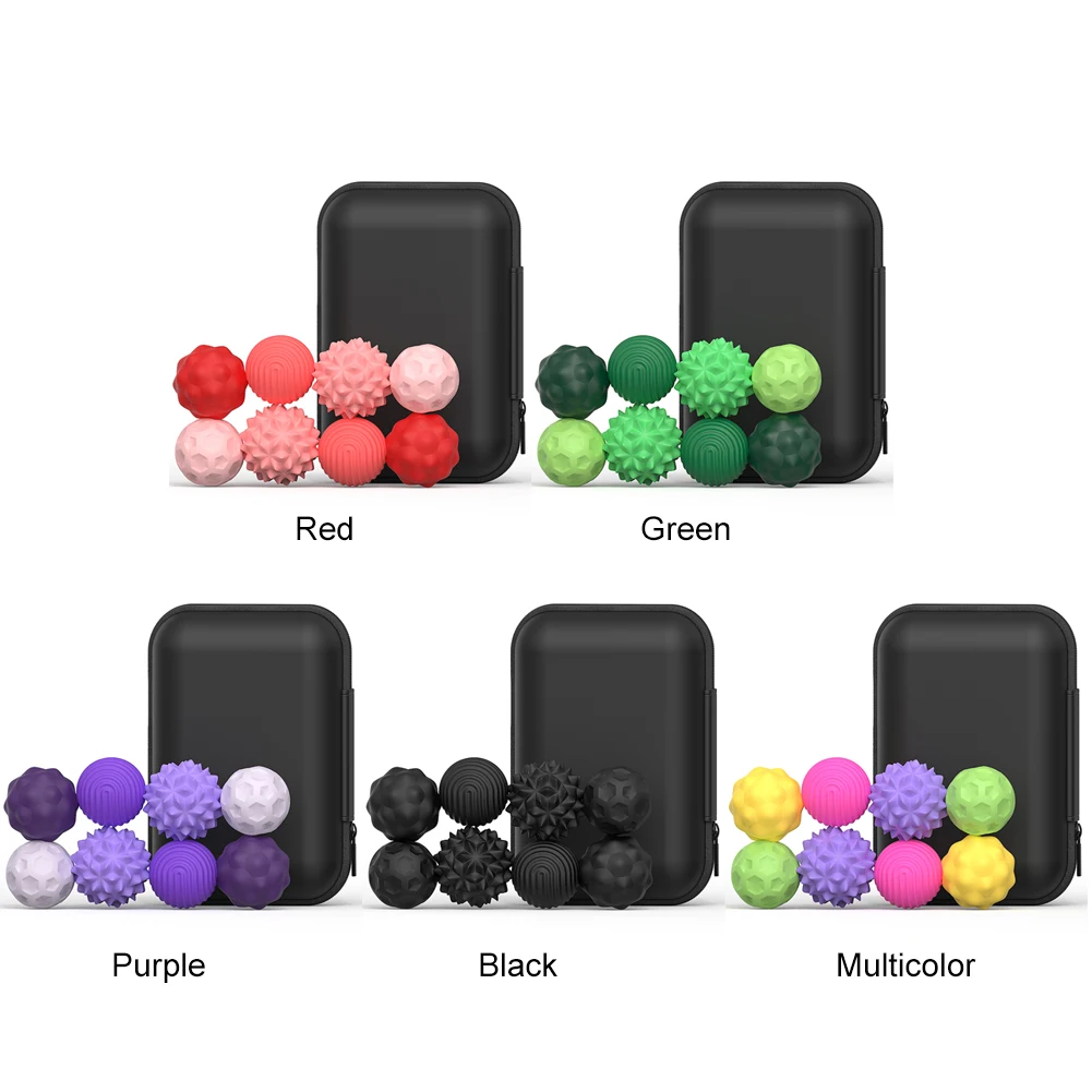 8Pcs Silicone Magnetic Balls Magnetic Stress Roller Balls Magnetic Attraction Stress Balls Sensory Fidget Balls for Office Desk
