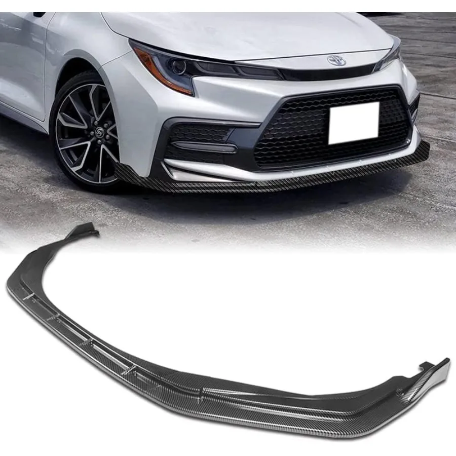 

3 Pieces Front Bumper Lip Spoiler Splitter Side Body Kit Trim Protection for 20202025 Toyota Corolla XSE SE Model with Painted