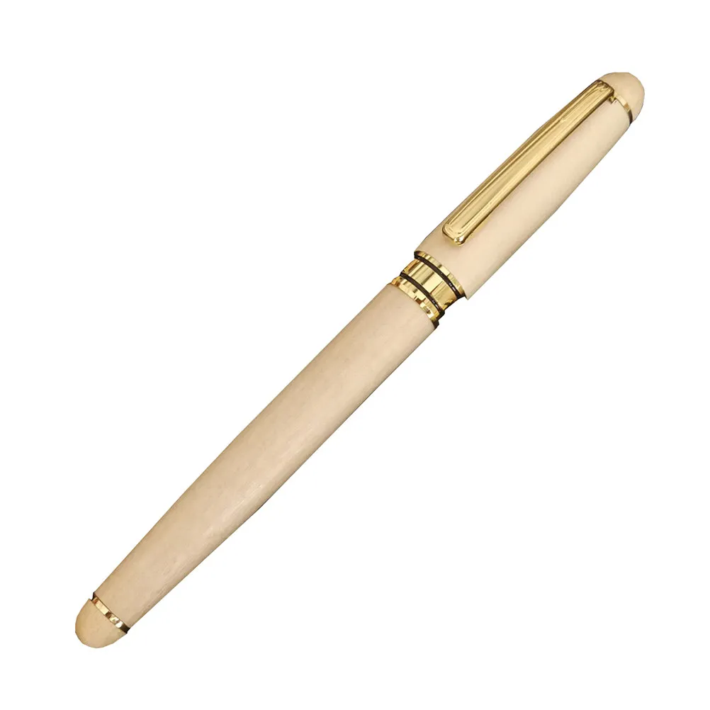 

1Pcs Wooden Signature Pen Premium Crafted Wood Body Metal Clip for Smooth Writing Calligraphy Practice Art Drawing Hand