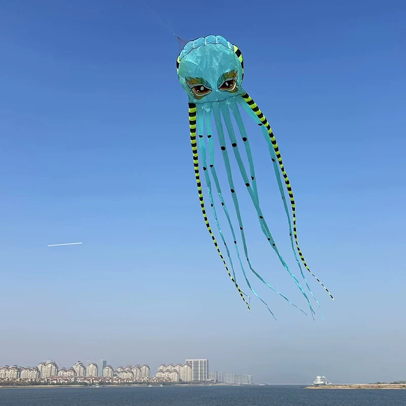 9KM 8m oude octopus vliegerlijn wasgoed opblaasbare showvlieger voor vliegerfestival beste ripstop nylon met tas (accepteer groothandel)