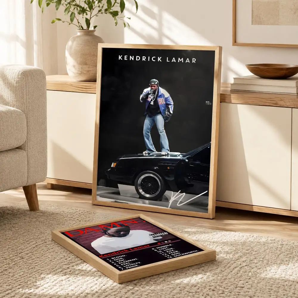 Kendrick Lamar Poster Modern PP Paper Wall Decorative for Cafe Office Bar Home Wall Decor Gift