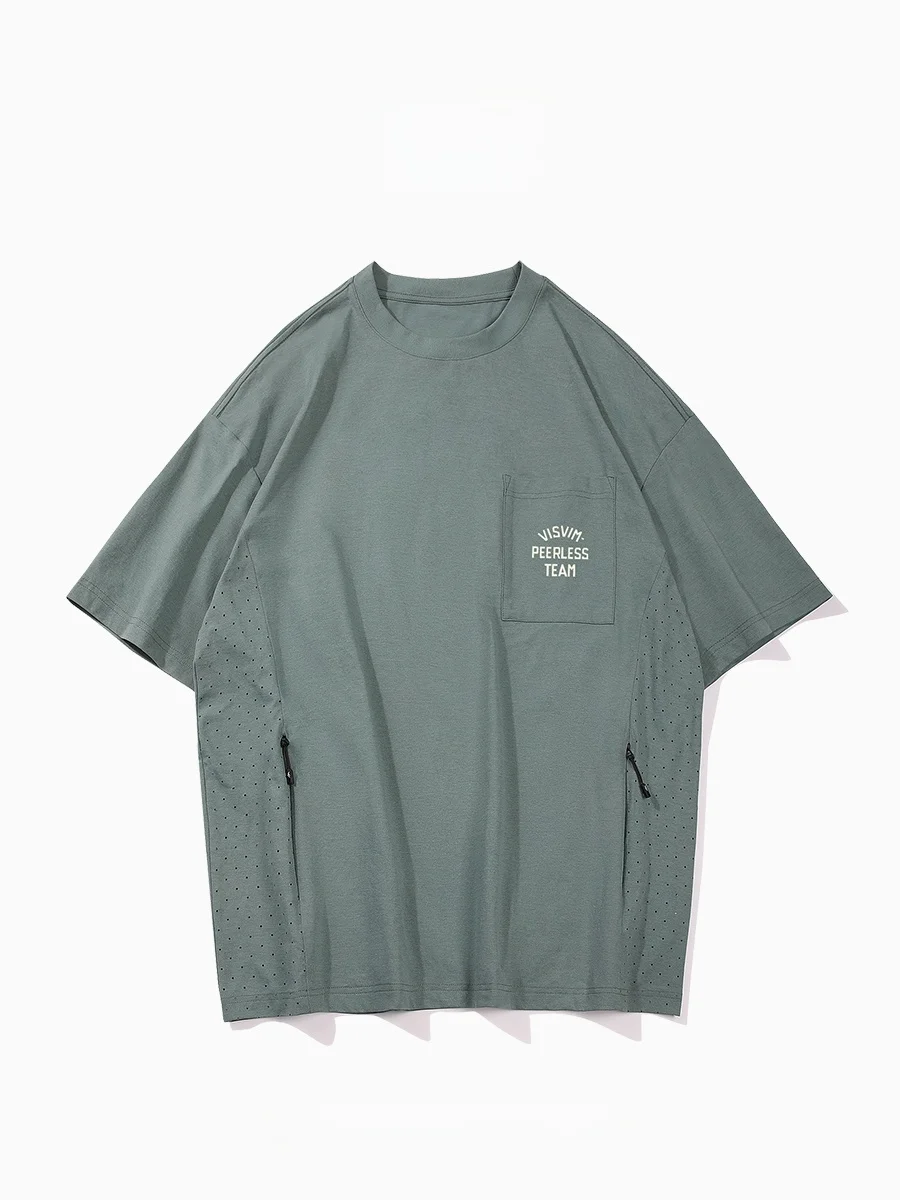 

Visvim Peerl T японская уличная одежда американский тяжелый вес ретро ort Sve мужская футболка модный летний топ свободного покроя