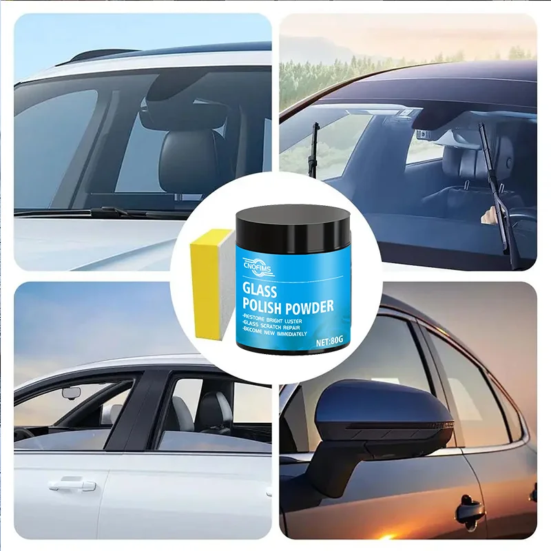 NEW Car Glass Polishing Powder Auto Glass Polishing Cleaning Powder Safe And Gentle Vehicle Cleaning Tool For Removing Oil Film