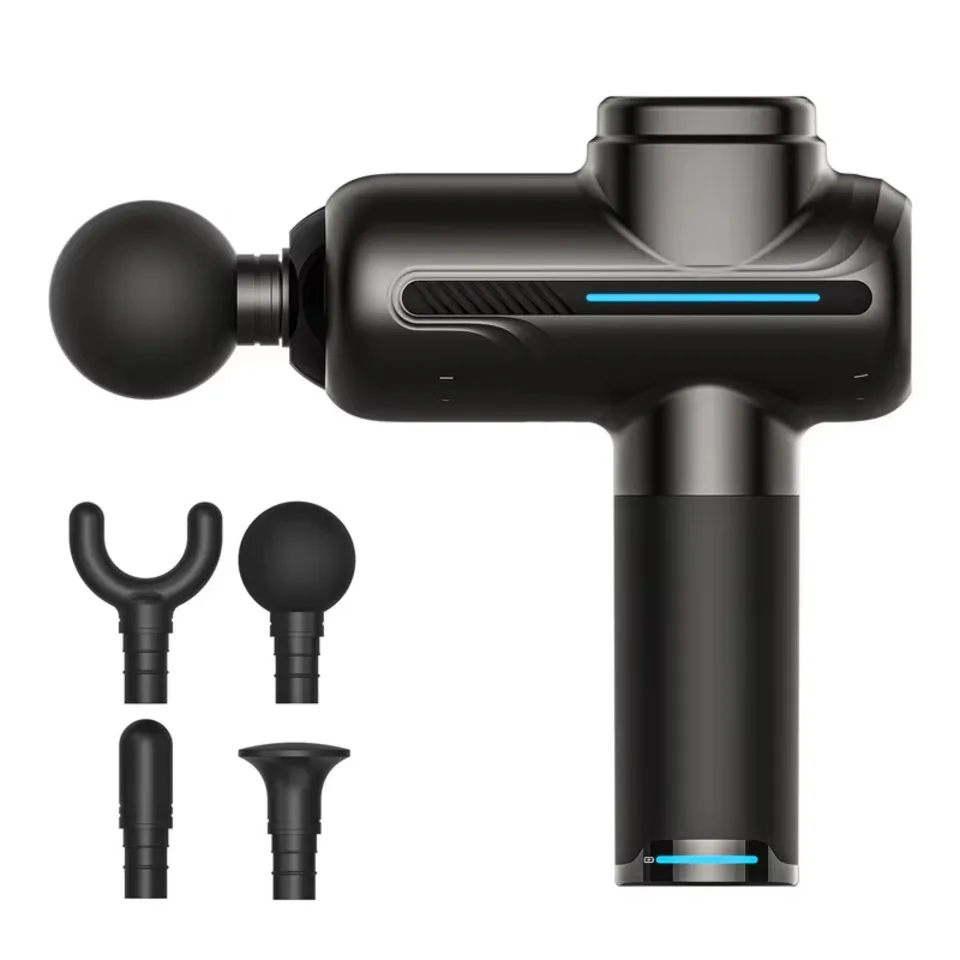 

Electric Massage Gun Deep Tissue 4 Heads for Muscle Relaxing Arm Back Leg Body Sport Fitness Facial Massager