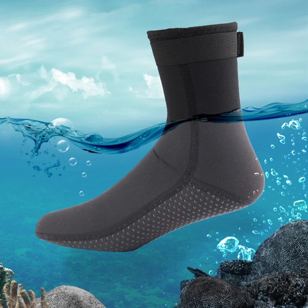 

3mm Neoprene Diving Socks Wetsuit Shoes Non-slip Adult Warm Patchwork Elasticity Diving Surfing Boots for Swimming Snorkeling