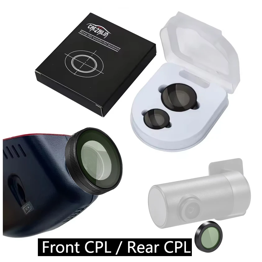 for FITCAMX CPL Filter Anti-Glare Circular Polarizing Lens, Only for FITCAMX Dash Camera for FITCAMX Rear Camera CPL Filter