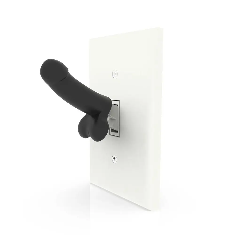 Mini Dick ส่องสว่างของเล่นตลก Dick Prank Spoof Power Control หมวกตลก Sucker Dick Controller ตกแต่งหมวก