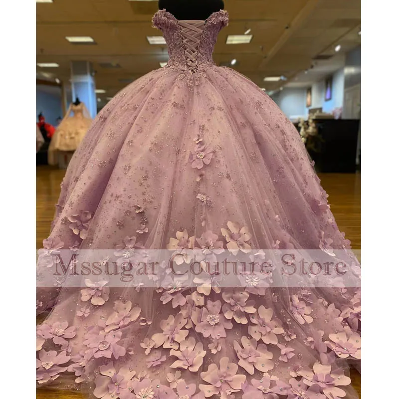 Robes de RhQuinceanera en dentelle à paillettes, robe de Rh, chérie, fleurs, fête informelle, tout ce qui est sur mesure, éducatif, 15 ans, 2022