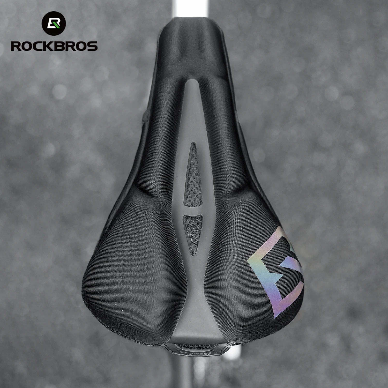 

ROCKBROS Bicycle Seat Cover High Elastic Comfortable cushioning Bike Seat Cushion Cover Memory Foam Shock Absorption Seat Cover