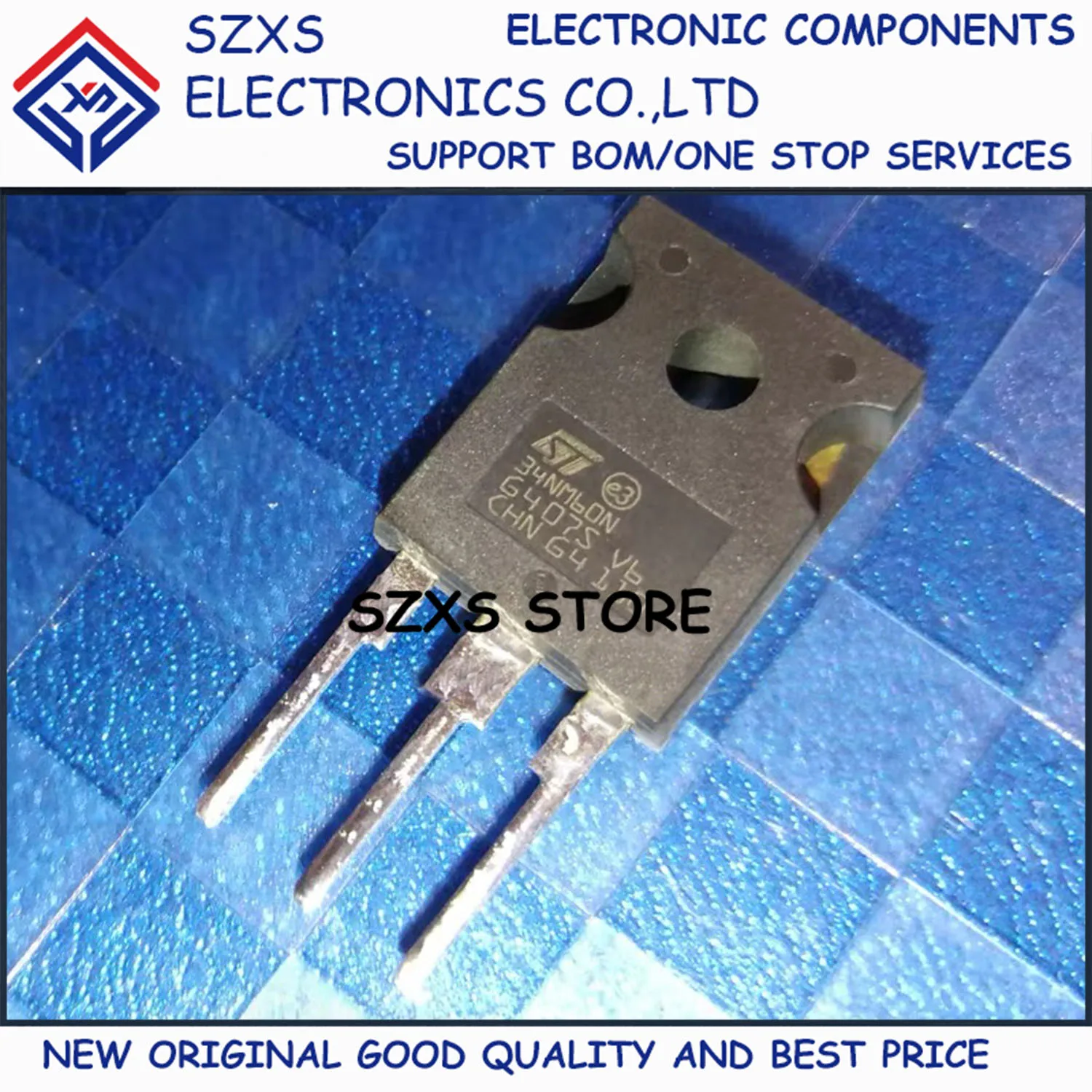 

New Original 5Pcs 34NM60N STW34NM60N TO-247 600V 29A MOSFET Field-Effect Transistor In Stock Electronic Components Good Quality