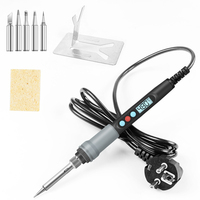 90W Soldering Iron Protable Digital Temp Adjustment Automatic Sleep Internal Thermal Ceramic Heating Electronic Welding Tools