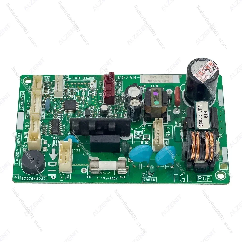 Used Control Board 9707648027 For Fujitsu Air Conditioner Circuit PCB K07AN-02-01 K07AN-C-A(02-01) Used Conditioning Parts