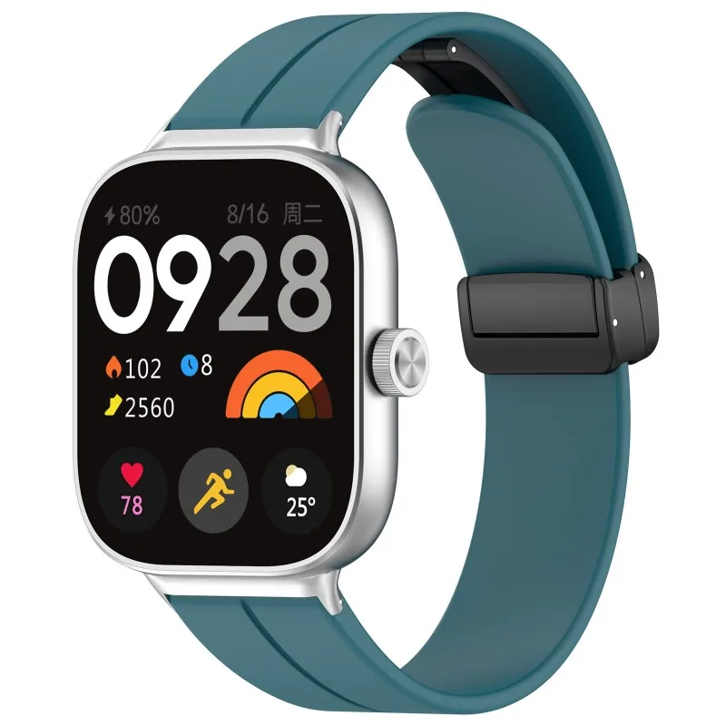 New Magnetic Silicone Strap For Xiaomi Mi Band 9 Pro /8Pro Smart Watchband Replacement  Redmi Watch 4 Bracelet for youth
