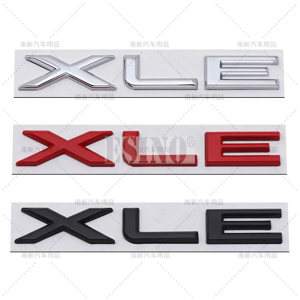Car Styling 3D XLE Car Metal Alloy RearTrunk Fender Adhesive Badge Body Tailgate Displaceme Emblem For Toyota Camry Avalon