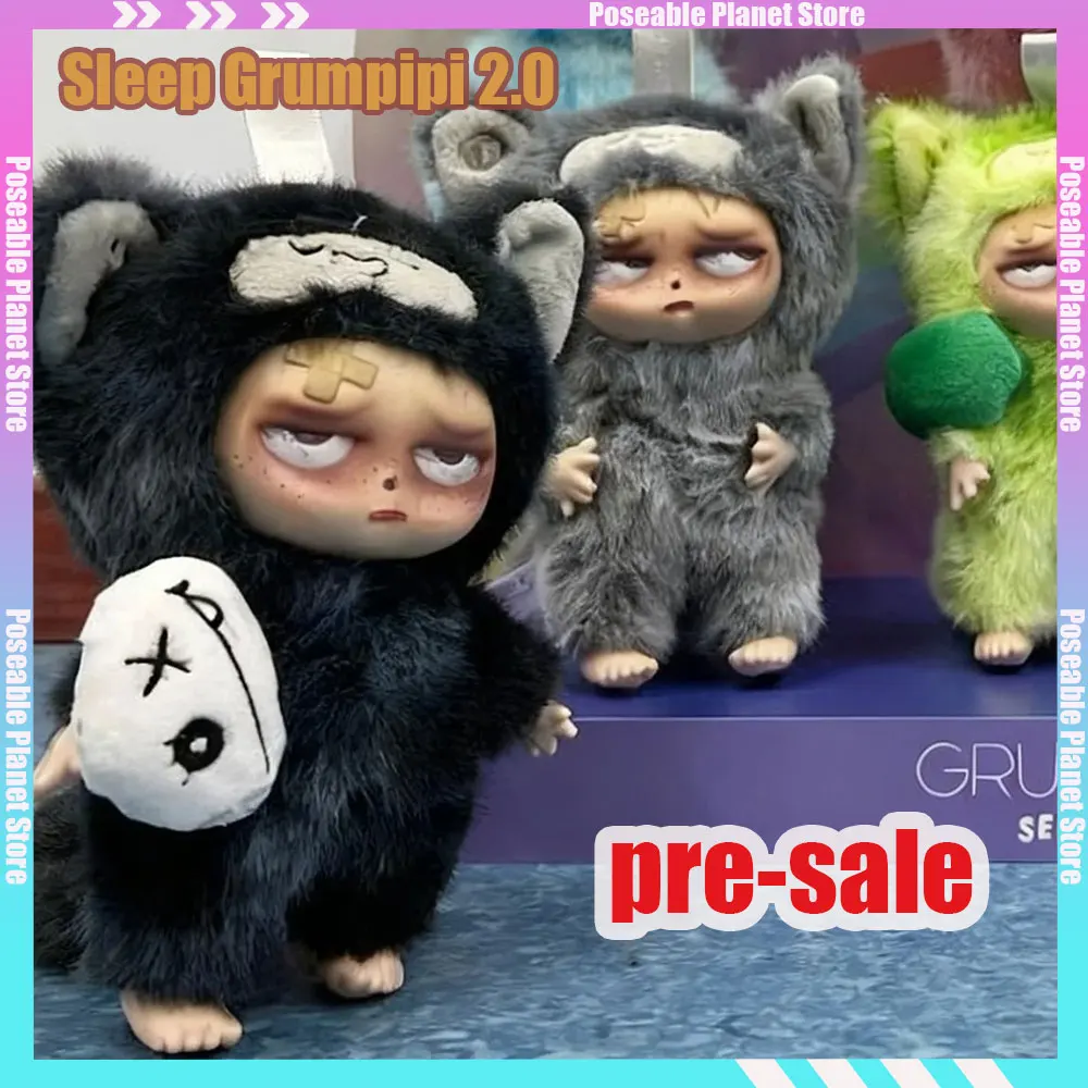 

Предпродажа, оригинальная глухая коробка серии Sleep Grumpipi V2, плюшевая игрушка, кукла, модная подвеска, коллекция декора, рождественские подарки, игрушки