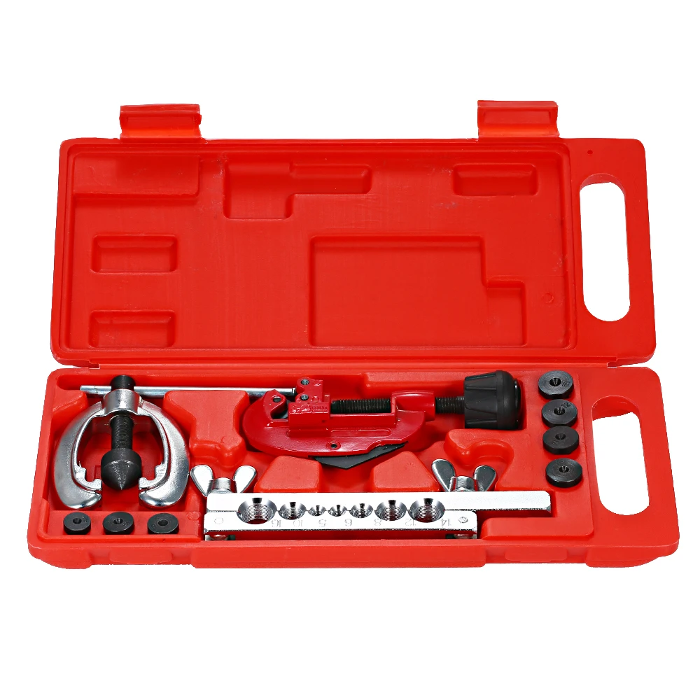 8-teiliges Doppel-Bördelwerkzeug-Set mit Bremsleitung Bender Flare Tool Kit und
