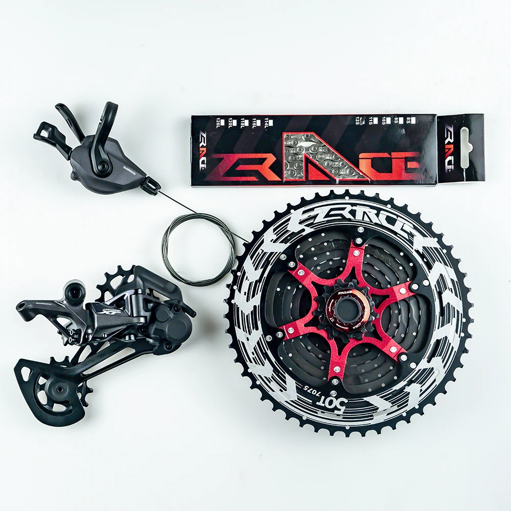 Deore XT M8100, SL-M8100-R + RD-M8100-SGS + ZRACE ALPHA Cassette + ZRACE Chains - 1x12-speed,  4kit Groupset