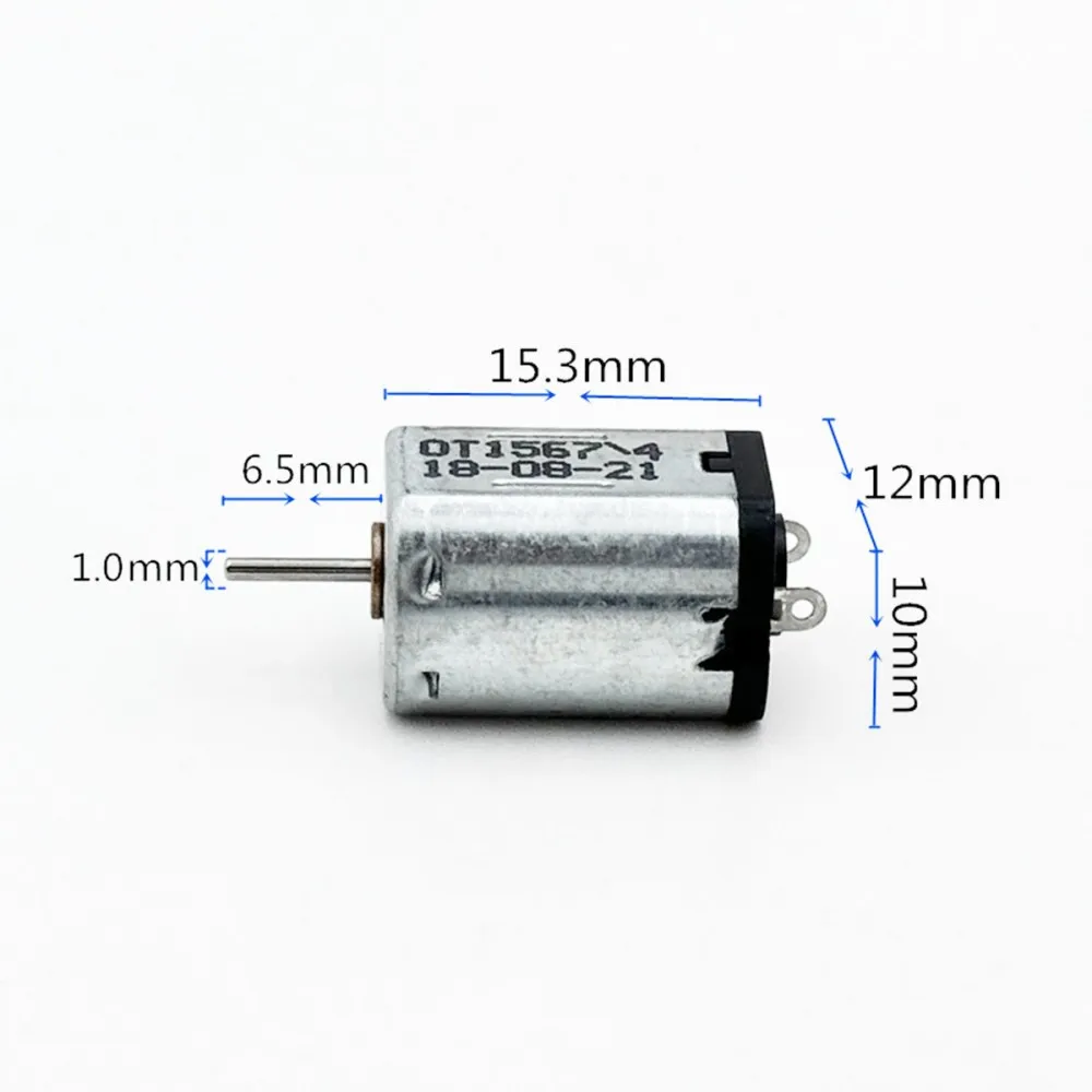 

2PCS DC1.5V-6V Flat-shaped Motor Model Toy 40800RPM High-speed and High-torque Carbon Brush Motor DIY Production Part