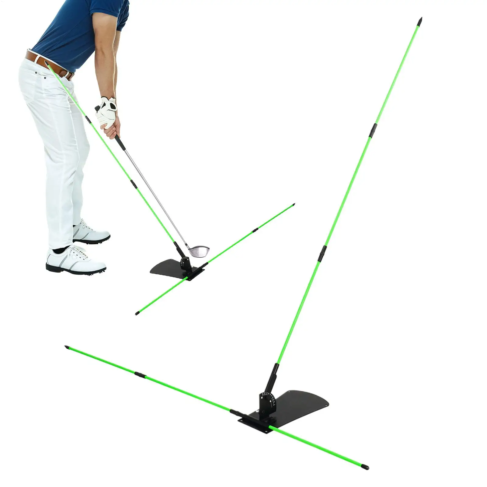 Golf Alignment Stick Holder Putting Adjustable Angle Practice Tools Golf Swing Correction Equipments for Men Women Golfer
