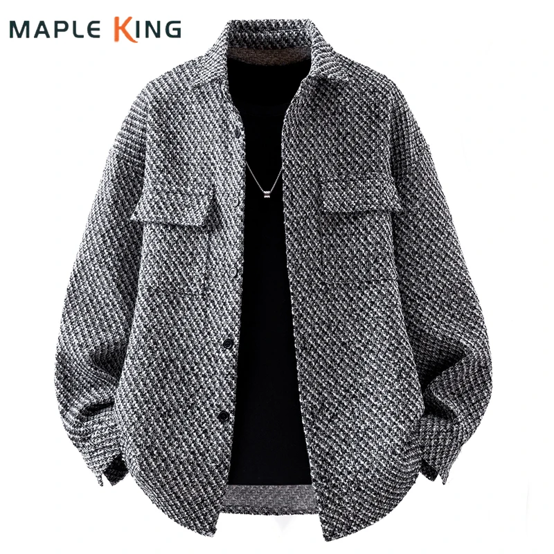 

Man Jacket Casual Double Pockets Designer Loose Outwear 2026 Vintage Spring Autumn Warm Trench Coats Mens Chamarras Para Hombre