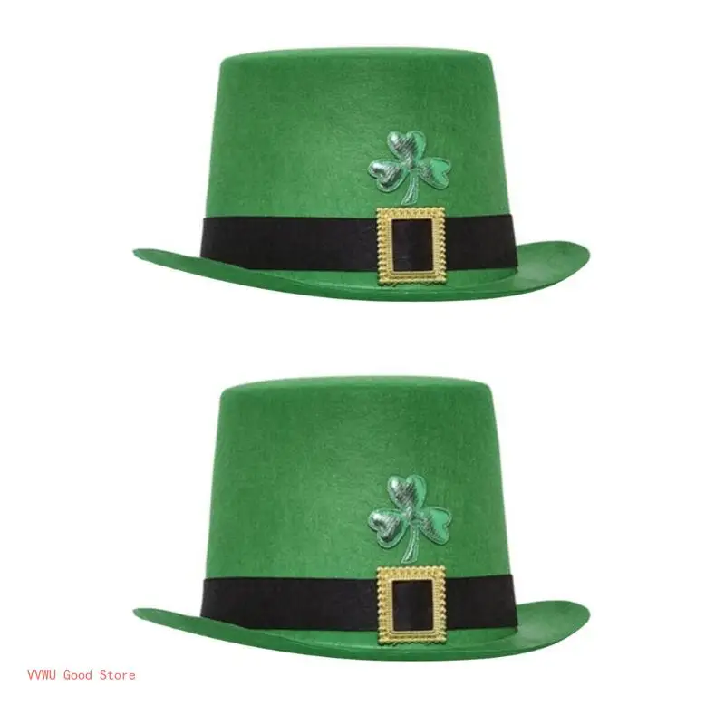 Irish National Day Tall Hat StPatricks Day Hat Family Gathering Party Headpiece