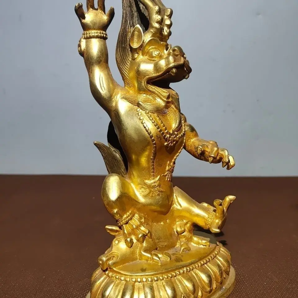 God of wealth with bull head Ornament Decoration Tea Pet Figurines Desk Decor Accessories