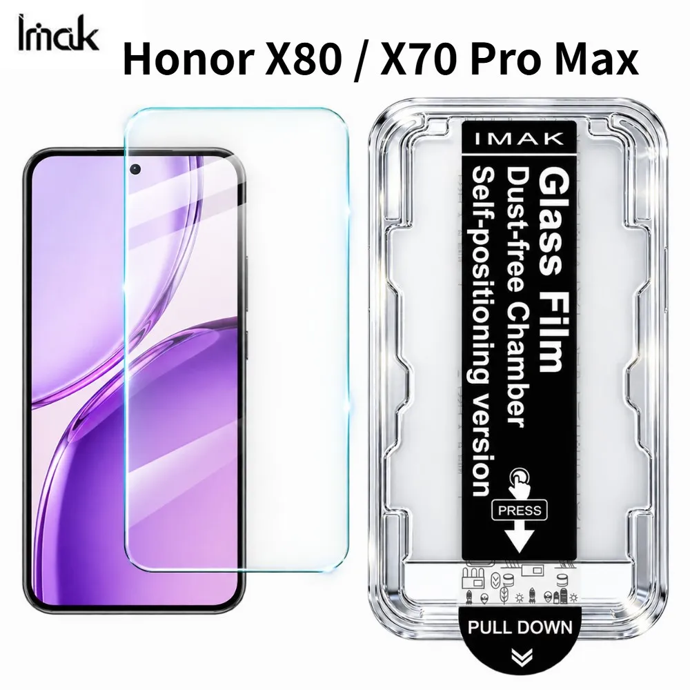 Tempered Glass For Honor X80 Pro Max X70 5G Support Fingerprint Protector Film Anti Oil FM0005