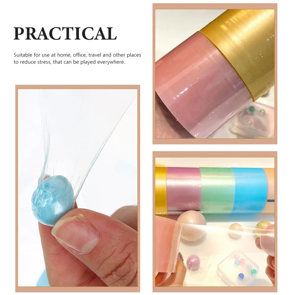 6 لفات من شريط الكرة اللاصق الملون، آمن ومتين وعملي لتخفيف التوتر، هدايا للبالغين والأطفال والسفر في المكتب المنزلي #6