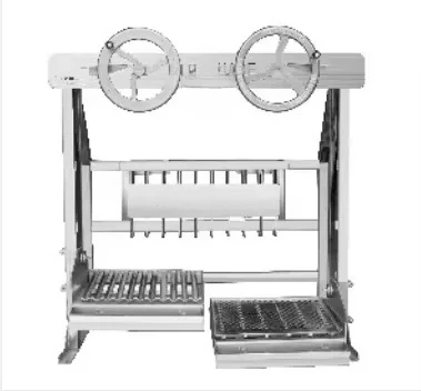 Double-wheel Lifting Charcoal Grill, Large Environmentally Friendly Countertop High-temperature Grill, Restaurant Steak Grill