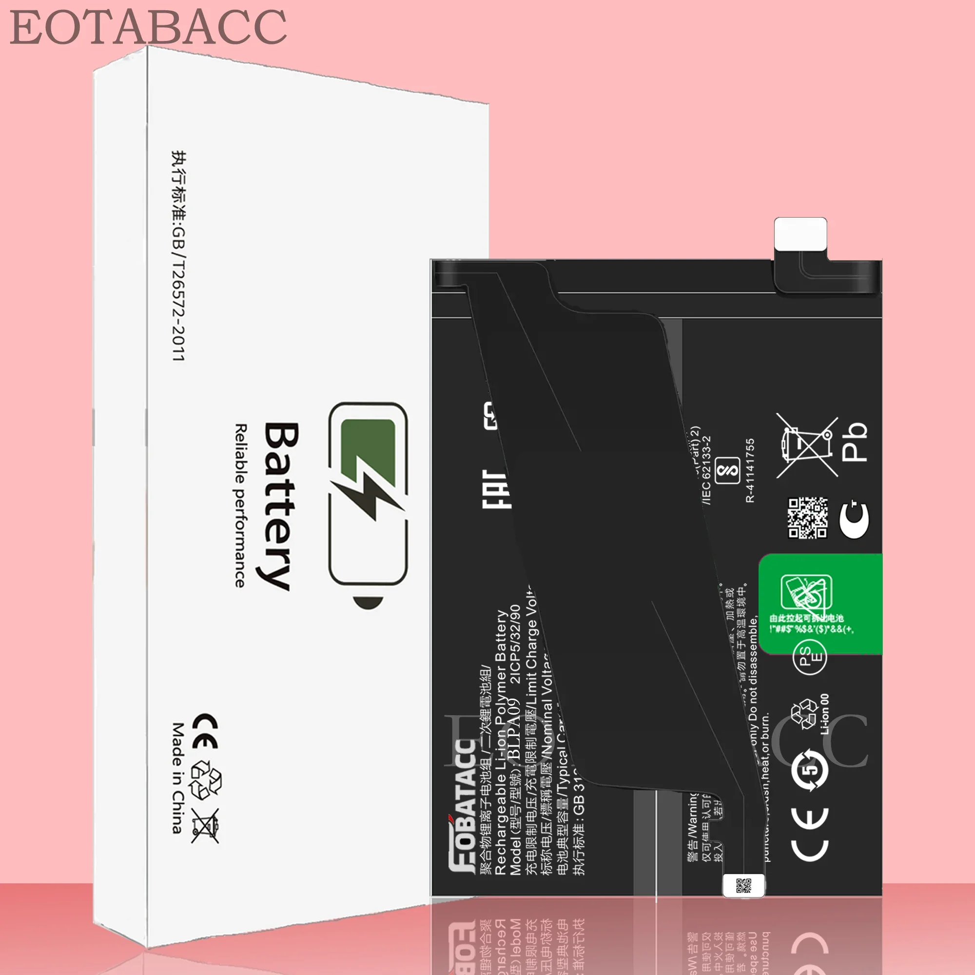 EOTABACC 100% New Original Battery BLPA09 For OPPO OnePlus Ace 2 Pro Battery +Tools