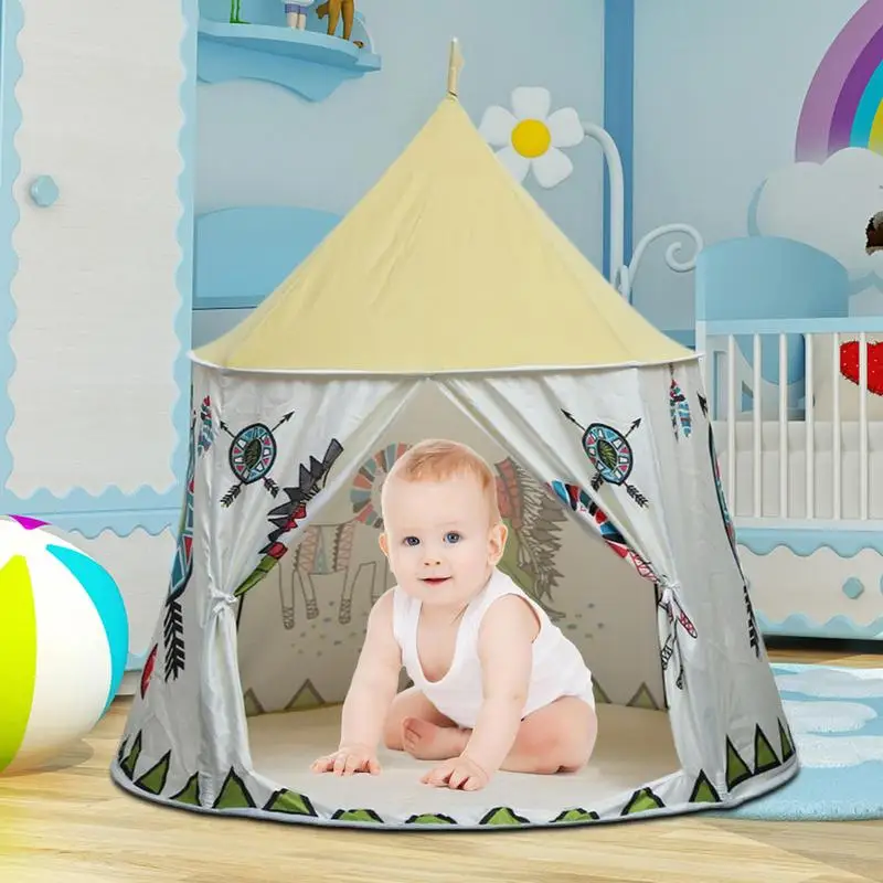 Tente d'intérieur pour enfants, château pour faire semblant de jouer, tentes pour enfants, maison de jeu pour garçons et filles, anniversaire pour bébés, intérieur et extérieur