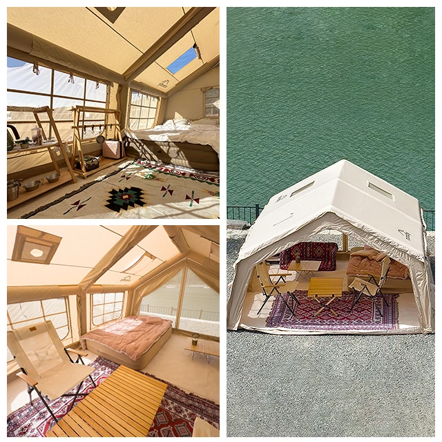 

Coody 17.28 Luxury Portable Inflatable Tent For Camping Cotton Fabric For Outdoor Adventures